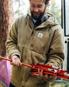Passenger Mens Brown Fleece - Picture 1 of 12