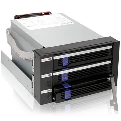 Almacenamiento ICY DOCK MB153SP-B 3x3,5 pulgadas SATA 2x5,25 pulgadas bahía disco duro intercambio en caliente plano posterior Foto 1 de 4