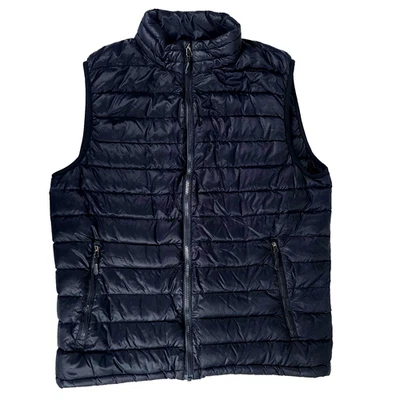 32 Degrees Heat Puffer Vest Men's Medium Black Down Filled Packable Lightweight - Image 1 of 4