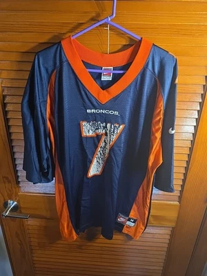 Camiseta deportiva de fútbol americano Nike vintage azul John Elway de los Denver Broncos #7 talla mediana M Foto 1 de 4