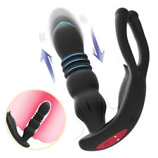 Butt-Plug-Wireless-Telescopic-Thrusting-Dildo-Man-Anal-Vibrator-Prostate-Massage