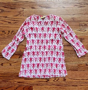 Roberta Roller Rabbit Girls Monkey Tunic Swim Coverup Baby toddler Kids Size 2 - Picture 1 of 3