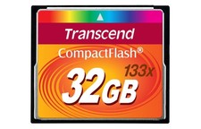 Transcend 32 GB 32GB 133x Speed Compact Flash CF Memory Card - Brand New