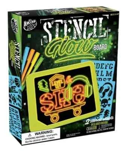 AnkerART SCHABLONE GLOW BOARD. 2 Schablonenblätter innen enthalten. Bonus Flipout Ständer - Bild 1 von 1