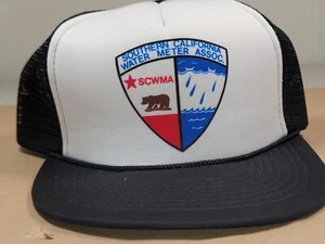 Vintage Southern California Water Meter Trucker Hat Cap Foam Mesh SnapBack 80's - Picture 1 of 9