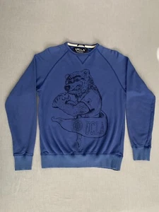 Blue UCLA Bruins Pullover Crew Neck Rare Angry Bruin Jumper Sweater Small - Imagen 1 de 17