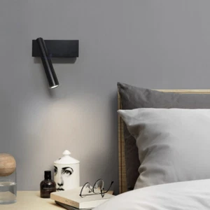 3W LED Wall Sconce Light Fixture Rotatable Bedside Lamp Switch 4000K Spotlight - Picture 1 of 26