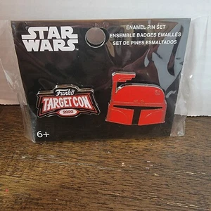 Funko Pop! Juego de prendedores esmaltados Boba Fett Star Wars 2022 Target Con y rojo - Imagen 1 de 2
