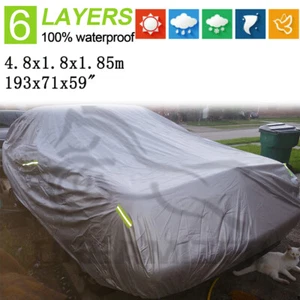 For Mercedes Benz E320 4.8M Full Car Cover Waterproof Sun Rain Resistant 6 Layer - Picture 1 of 8