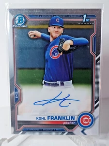 Kohl Franklin 2021 Bowman Chrome Prospect 1st Auto Autograph #CPA-KF Cubs - Bild 1 von 2