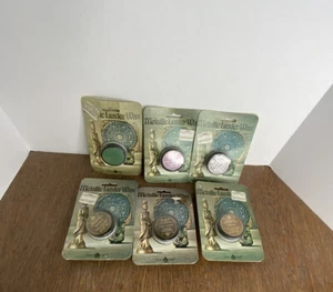 Vintage Royal Coat Metallic Luster Wax Finish Old Gold Cunningham Art Set Of 6 - Picture 1 of 7