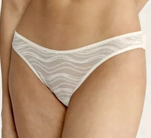 CALVIN KLEIN Allover Sheer Lace Vanilla Ice Bikini Panty Womens Sz M 6 L 7 XL 8 - Picture 1 of 7