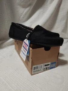 NWT Display Pair Sketchers Bobs Women's 6.5 Black Peace & Love Flats No Box Lid - Picture 1 of 12