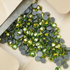 Peridot AB Crystals Hotfix Iron On Strass Rhinestones Hot Fix Flatback Glass DIY