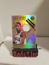 2010–11 Gold Standard DERRICK ROSE Gold Stars Game Worn Jersey 95/99 Knicks