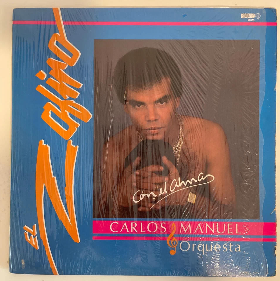 Carlos Manuel & Orquesta ‎– El Zafiro [1988] LP Mundo Rec M-025 Dominican Rep Ex Foto 1 de 4