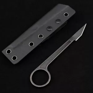 Cuchillos de bolsillo tácticos de hoja fija de acero Karambit 440C supervivencia caza - Imagen 1 de 18