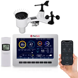 PanTech Weather Station Wifi Gen3 Rain Gauge Anemometer Wireless Solar PT-HP2550 - Picture 1 of 24