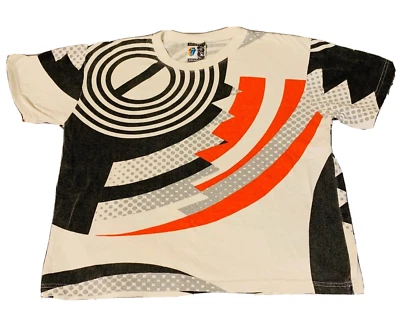 Vintage 80s The Rolling Stones Pop Art All over Print Tee Shirt AOP  1989 Small - Image 1 of 3
