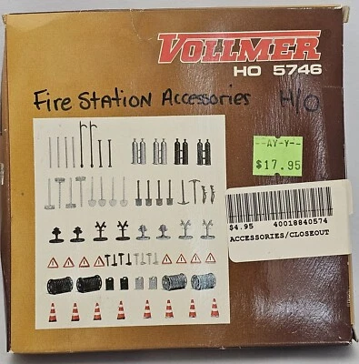 Vollmer 5746 H0 Fire Department Equipment New 99% "mint" parts in original box - Image 1 of 4