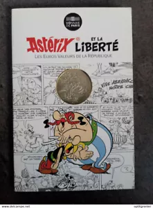 10 EURO SILBER 2015 ASTERIX UND DIE FREIHEIT / DAS GESCHENK VON CESAR OBELIX / EURO SI - Bild 1 von 2