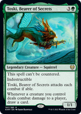 Toski, Bearer of Secrets FOIL Kaldheim NM Green Rare MAGIC MTG CARD ABUGames