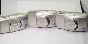 (3) Olympus Stylus 35mm Cameras (For Parts / Repair) - Picture 1 of 5