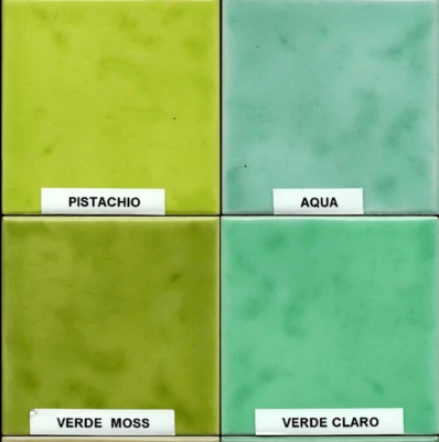 Colourful 10cm / 4" x 8mm kitchen / bathroom wall tiles Box of 50 tiles= 1/2 m²  - Image 1 of 4