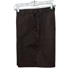 CLEARANCE Lee Riders Casuals Shorts 12 Dark Brown Inseam 7.5 Flat Front Cotton