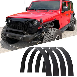 Universal Fender Flares Extra Wide Body Flexible Car Truck Wheel Arches 4Pcs 6'' - Picture 1 of 22