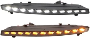 Pair For Audi Q7 2010-2015 LED Daytime Running Light DRL Turn Signals Fog Lamps - Picture 1 of 10