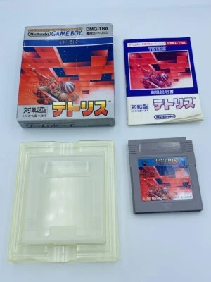 Minuet Tetris v1.0 Nintendo Game Boy Japan DMG-TRA 09 stamp COMPLETE box manual - Image 1 of 4