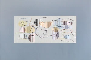 Yaacov Agam "Untitled Composition" 1976 Original Hand Signed Screenprint - Picture 1 of 1