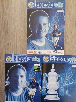 Leicester City x 3 home programmes  season 06-07 Championship & FA Cup (pack 1) - Image 1 of 4