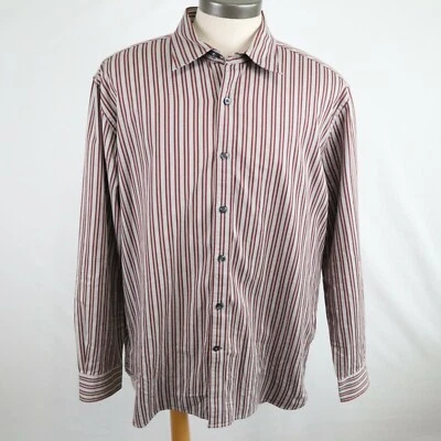 Camisa Austin Reed Para Hombres XL Negocios Informal Vestido Abotonado Rayas Manga Larga Foto 1 de 4