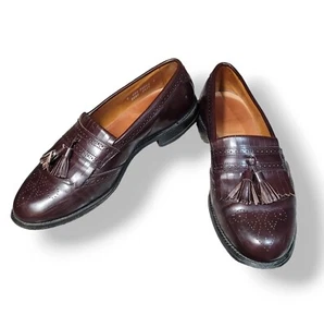 Allen Edmonds Bridgeton Kiltie Quaste Halbschuhe 5089 Herren Größe 9 Burgund - Bild 1 von 10