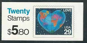 LOVE Scott # 2536 US Book.et of 20 - 29 CENT F/V $5.80 Unopended - Picture 1 of 1