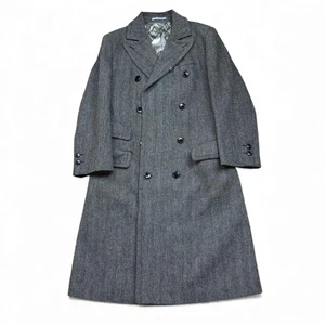 VIVIENNE WESTWOOD Cappotto Chester Lana Alpaca Spina di Pesce Uomo Taglia50 Made in Italy - Foto 1 di 10