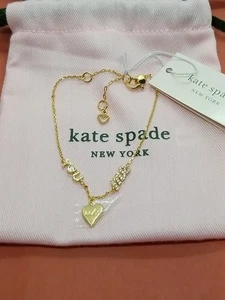 58 $ Kate Spade True Love "You, Me, Us" Armband authentisch mit Staubbeutel - Bild 1 von 9