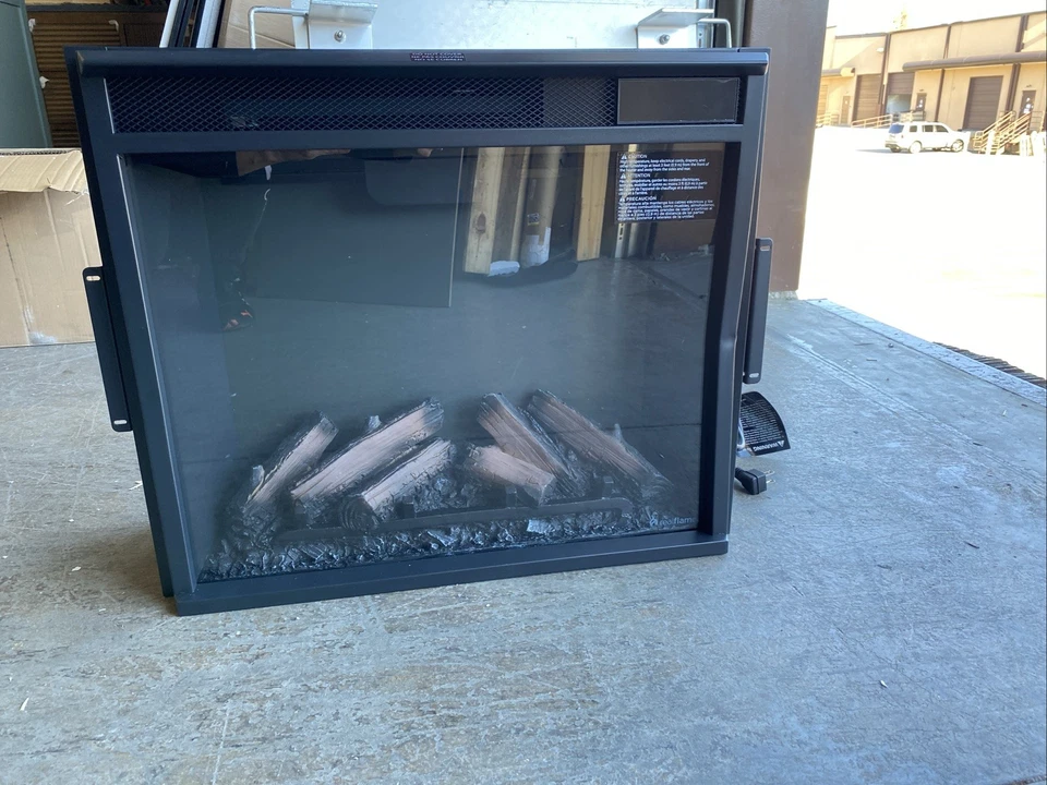 Real Flame 4199 VividFlame 24" Freestanding Electric Fireplace Heater 4780 BTU - Image 1 of 4