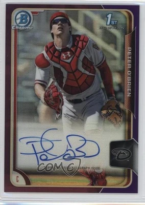 2015 Bowman Chrome Prospects Purple Refractor /250 Peter O'Brien #BCAP-PO Auto - Image 1 of 2