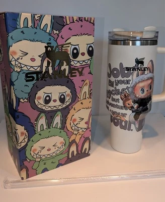 Vaso Stanley 40oz Blanco Acero Inoxidable H2.0 FlowState Apagador con Pajita. Foto 1 de 4