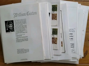 GB William Caxton 1976 FDC Sammlung, verschiedene Stempel, auch PHQ Satz - Bild 1 von 23