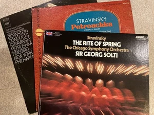 4 Stravinsky LPs Rite of Spring - Petrushka - Firebird Maybe played couple times - Bild 1 von 4