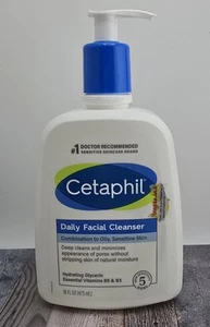 Cetaphil Daily Facial Cleanser for Sensitive Combination to Oily 16 fl oz - Picture 1 of 2