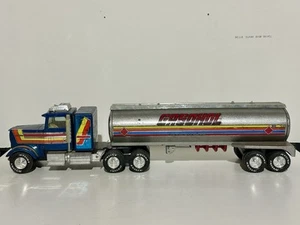 NYLINT Tanker Truck GASOHOL Trailer Is Great, Cab Missing Front Grill Parts? - Picture 1 of 6