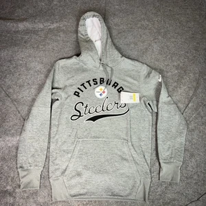 Pittsburgh Steelers Hoodie Mens Small Gray NFL Football Pullover Sweatshirt Nike - Picture 1 of 9