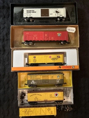 Micro Trains N Scale #55 Lot Of 6 Freight Northern Pacific 49260 A.R.T C-6 - Image 1 of 4