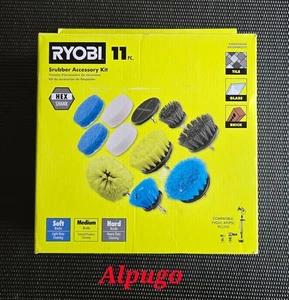 RYOBI A95SPBK223 Scrubber Brush Accessory Kit (11 Piece) ~NEW~ - Picture 1 of 8