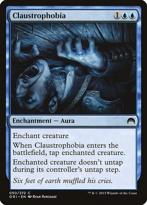 Claustrophobia 4x FOIL ORI MTG Magic Origins Common MINT blue - Image 1 of 1